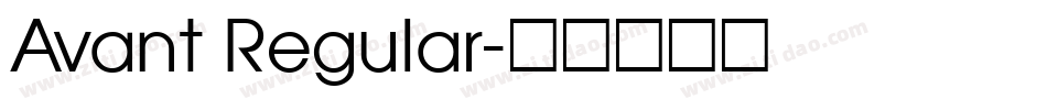 Avant Regular字体转换